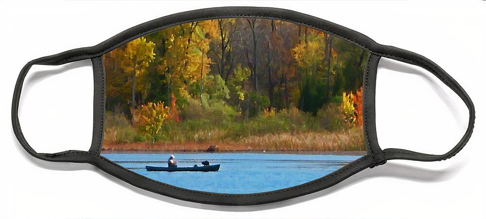 Canoe Face Mask featuring the photograph Canoer 2 by Aimee L Maher ALM GALLERY