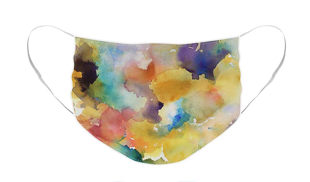 Canyon Face Mask featuring the painting Canyon Dream by Lanie Loreth