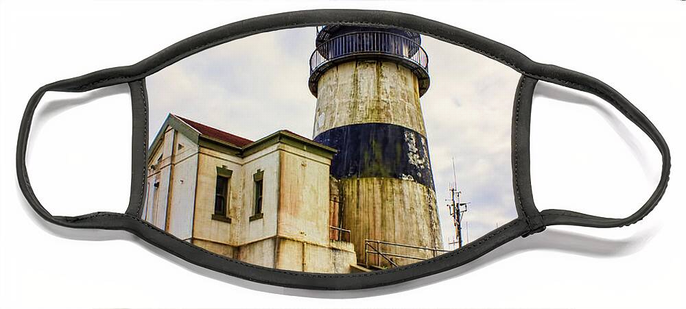 Lighthouse Face Mask featuring the photograph Cape Disappointment by Cathy Anderson