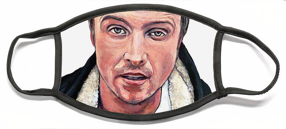 Cap'n Cook Face Mask featuring the painting Cap'n Cook by Tom Roderick