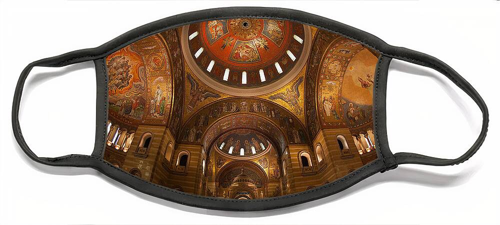 Basilica Face Mask featuring the photograph Cathedral Basilica Of St. Louis by Greg Dimijian