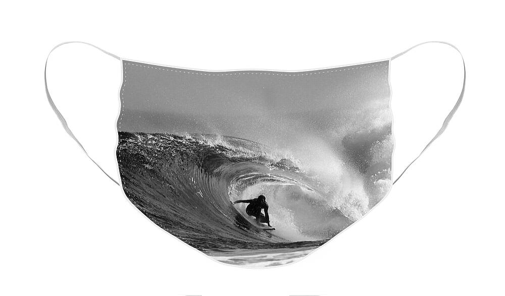 Surf Face Mask featuring the photograph Caveman by Paul Topp