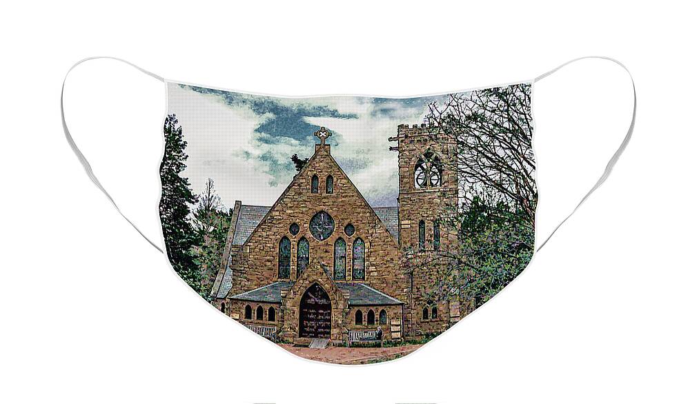 Chapel Face Mask featuring the photograph Chapel at University of Virginia by Jerry Gammon