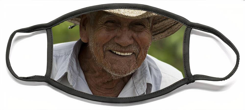 People Face Mask featuring the photograph Cheerful Character by Heiko Koehrer-Wagner