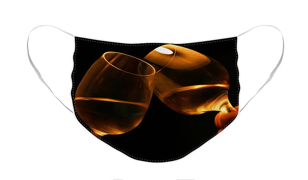 Alcohol Face Mask featuring the digital art Cheers by Patricia Hofmeester