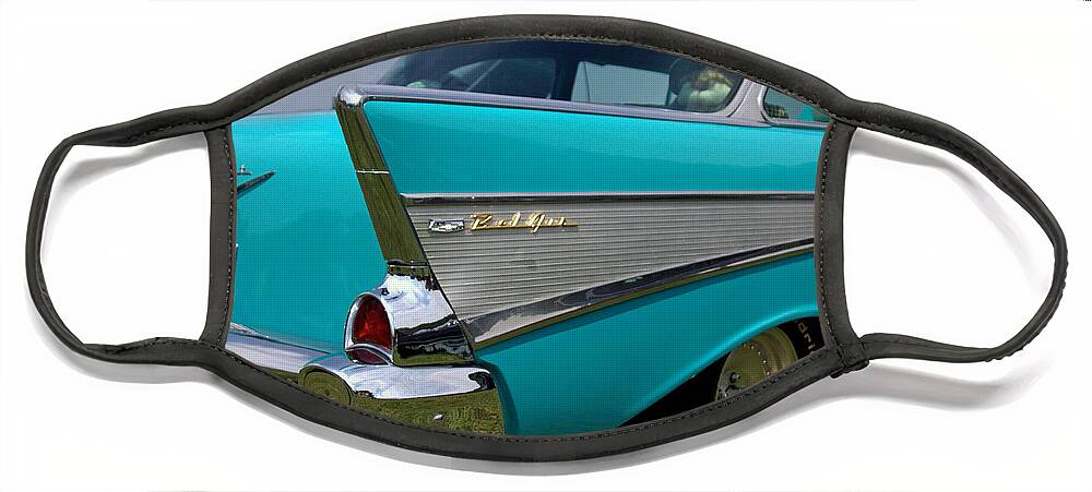 Car Face Mask featuring the photograph Chevy 1957 Bel Air by Jerry Gammon