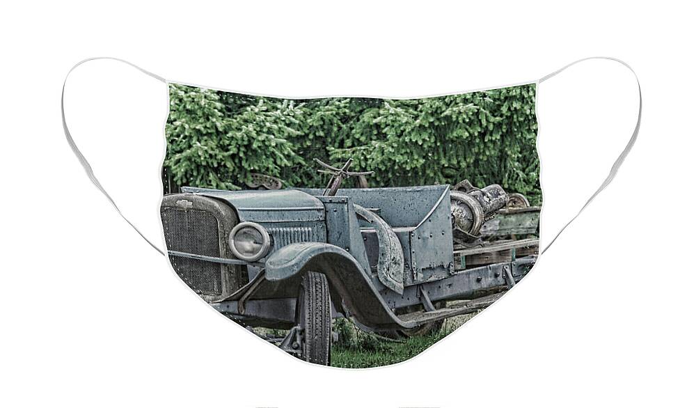 Antique Face Mask featuring the photograph Chevy Truck by Ron Roberts by Ron Roberts