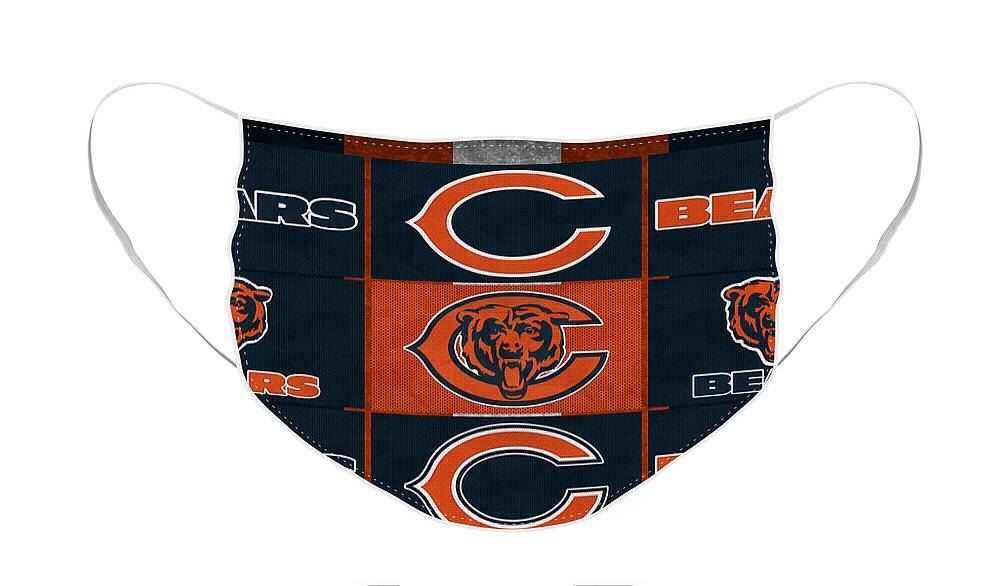 Bears Face Mask featuring the photograph Chicago Bears Uniform Patches by Joe Hamilton