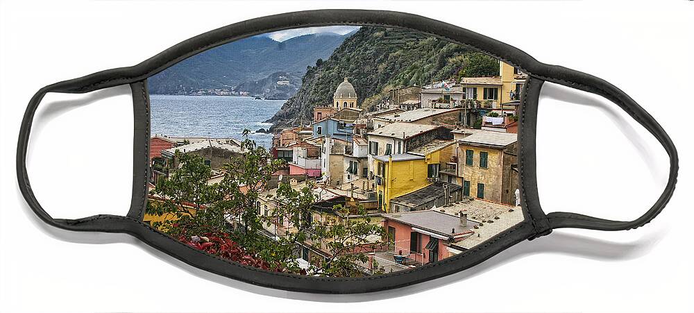 Italy Face Mask featuring the photograph Cinque Terre Hike by Timothy Hacker