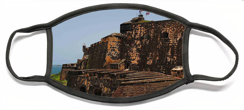 Architecture Face Mask featuring the photograph Classic El Morro by George D Gordon III