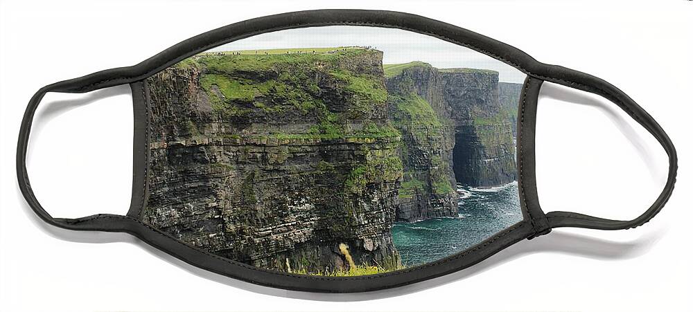 Cliffs Face Mask featuring the photograph cliffs Moher 2 by Carrie Todd