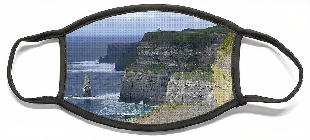 Travel Face Mask featuring the photograph Cliffs of Moher 4 by Mike McGlothlen