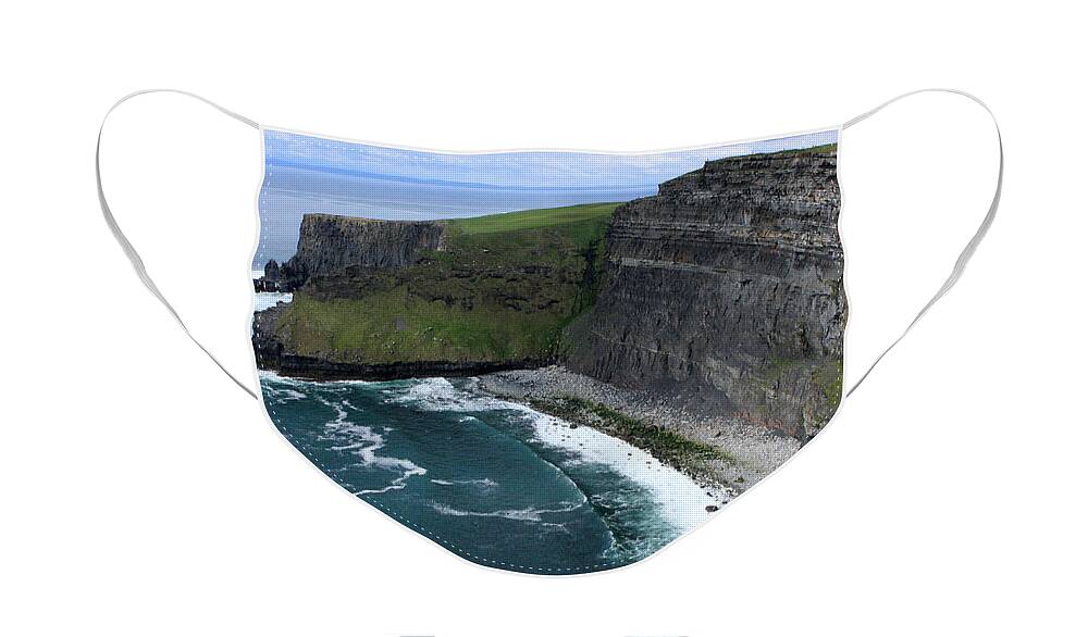 Ireland Face Mask featuring the photograph Cliffs of Moher View by Aidan Moran