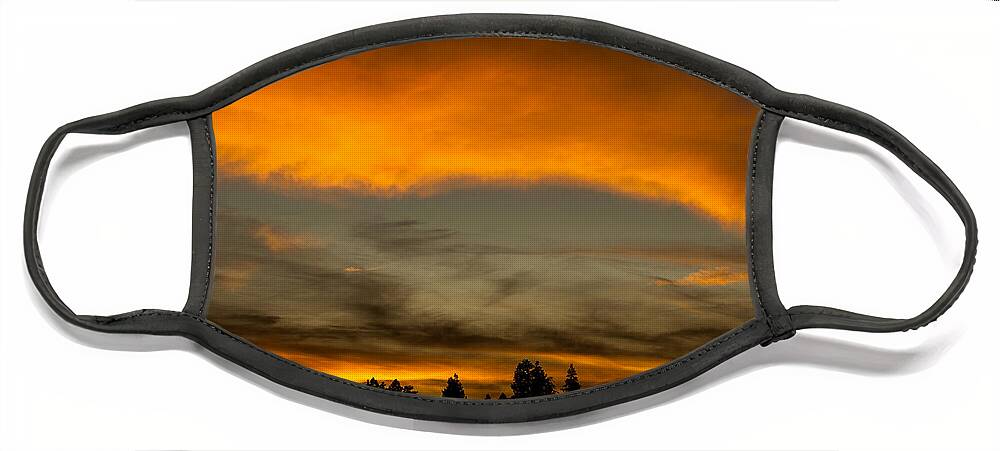 Bryce Canyon Face Mask featuring the photograph Clouds at Sunset by George Buxbaum