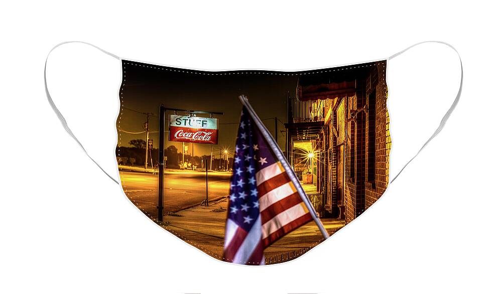 Coca-cola And America Face Mask featuring the photograph Coca-Cola and America by David Morefield