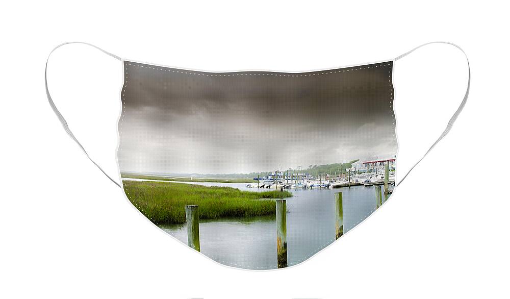 Parsonage Creek Face Mask featuring the photograph Colors of the Coast by Wild Fotos