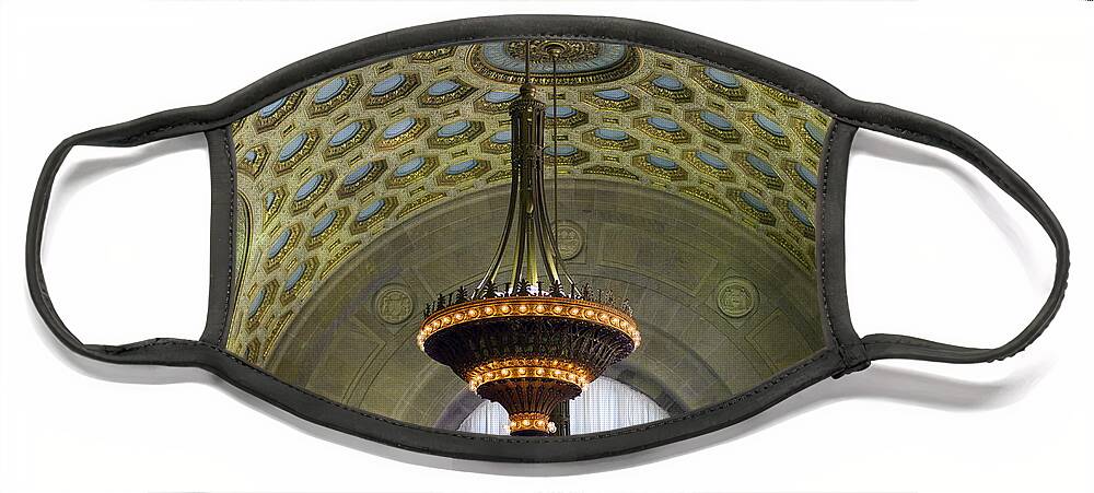 Tofd Face Mask featuring the photograph Commerce Court North Ceiling by Nicky Jameson
