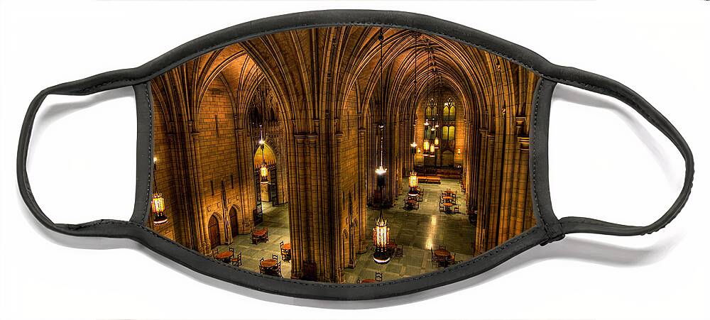 Allegheny County Face Mask featuring the photograph Commons Room Cathedral of Learning University of Pittsburgh by Amy Cicconi