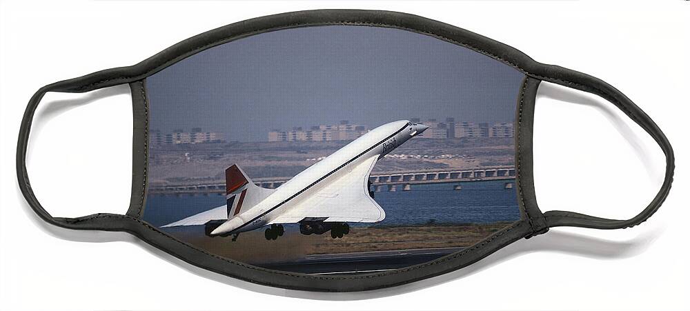 Transportation Face Mask featuring the photograph Concorde by Tim Holt