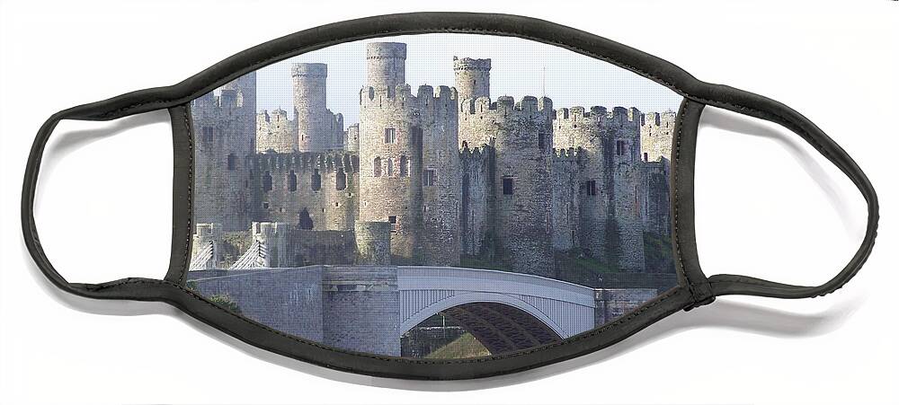 Castles Face Mask featuring the photograph Conwy castle by Christopher Rowlands