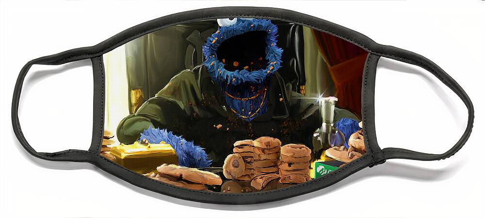 Cookie Face Mask featuring the painting Cookie Montana by Brett Hardin