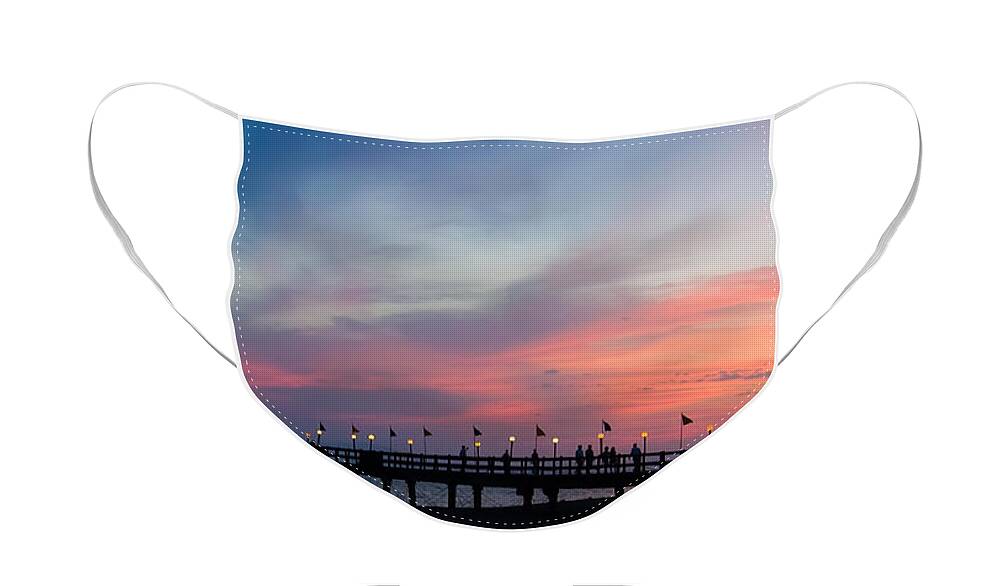 3scape Photos Face Mask featuring the photograph Costa Rican Sunset by Adam Romanowicz