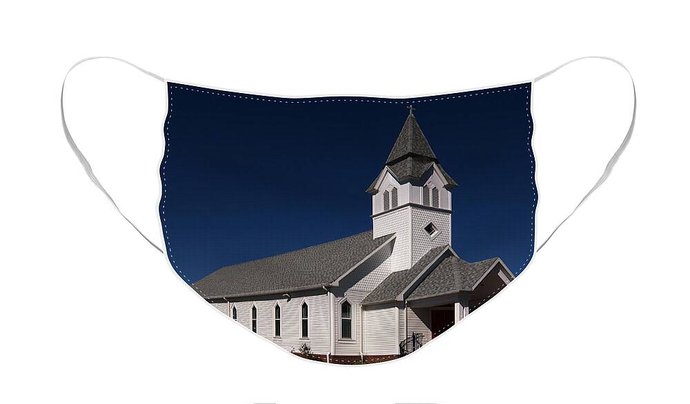 Country Church Face Mask featuring the photograph Beach Country Church by Bill Swartwout