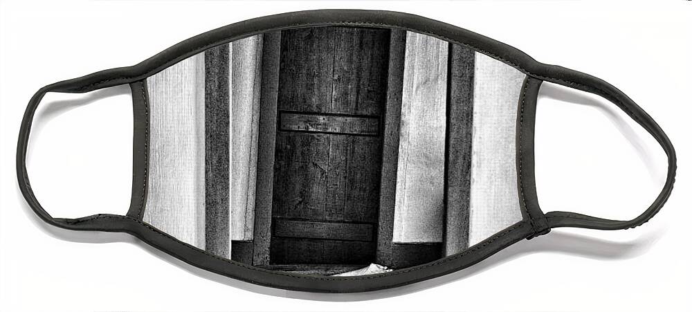 Door Face Mask featuring the photograph Crooked Door by Ron Weathers