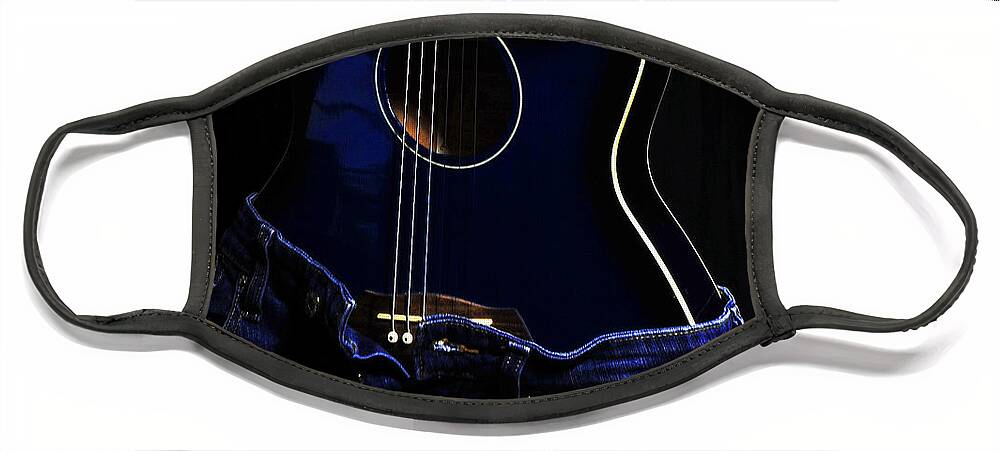 Guitar Face Mask featuring the photograph Curves by Randi Grace Nilsberg