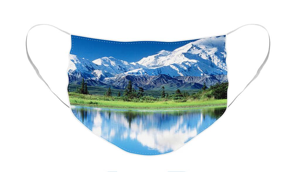 Photography Face Mask featuring the photograph Denali National Park Ak Usa by Panoramic Images