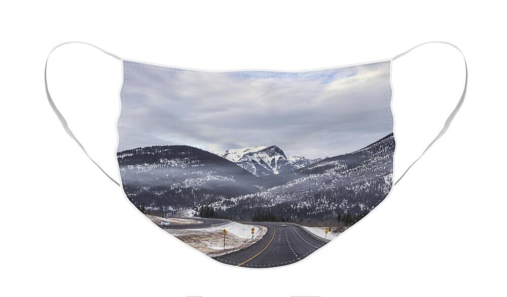 Banff Face Mask featuring the photograph Distance Is Near by Evelina Kremsdorf