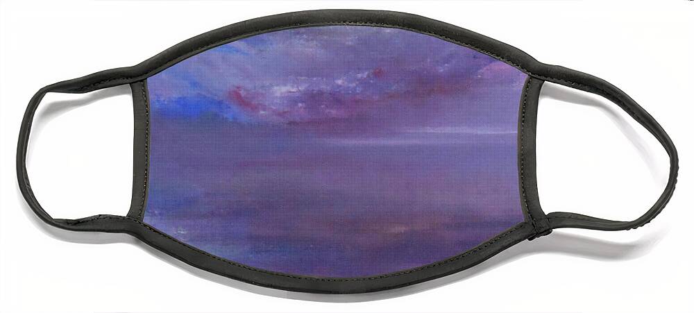 Impressionistic Face Mask featuring the painting Divinity by Jane See