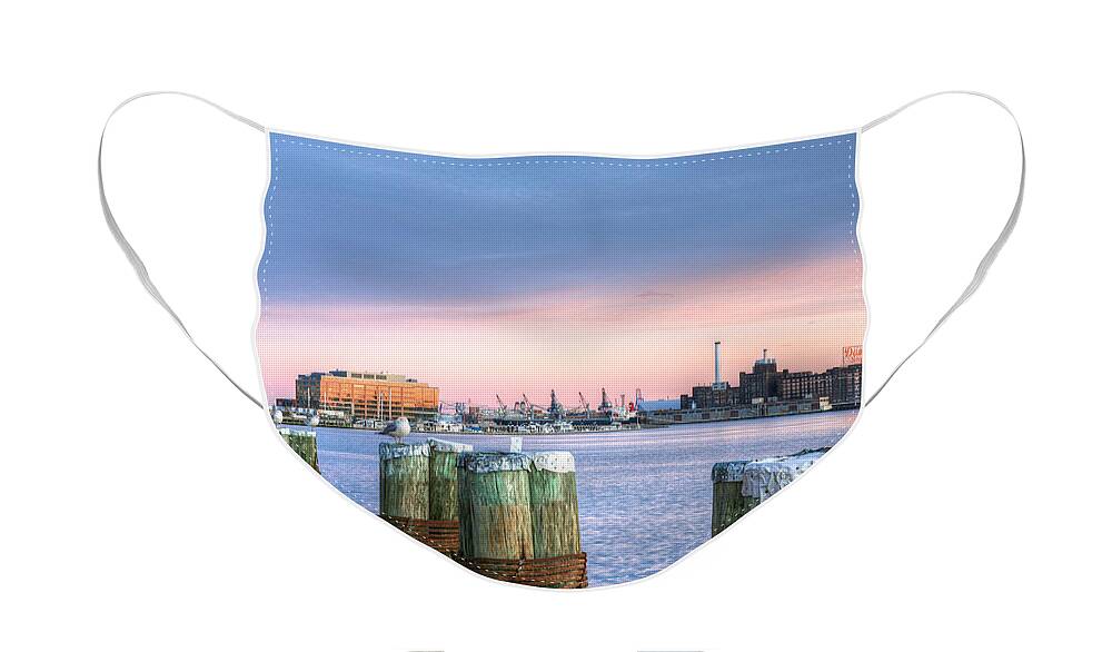 Baltimore Face Mask featuring the photograph Dockside by JC Findley