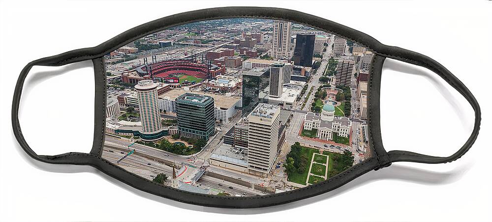 St Louis Face Mask featuring the photograph Downtown St Louis by Sophie Doell