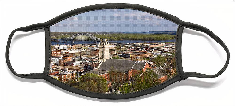 Dubuque Face Mask featuring the photograph Dubuque Iowa by Steven Ralser