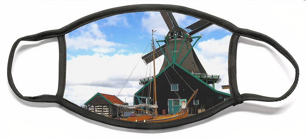 1475 Face Mask featuring the photograph Dutch Windmill by Gordon Elwell