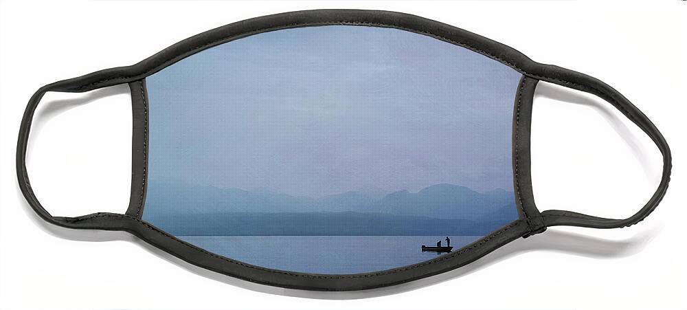 Lake Face Mask featuring the photograph Early Morning on Lake Leman by Jean-Pierre Ducondi
