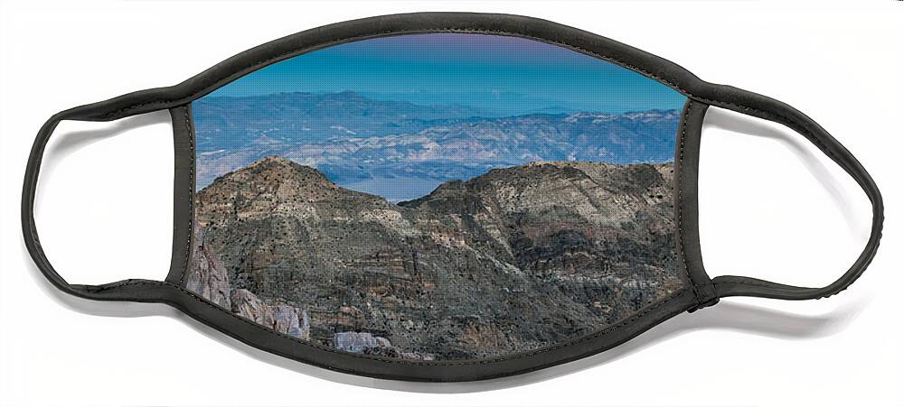 Earth Shadow Face Mask featuring the photograph Earth Shadow by George Buxbaum
