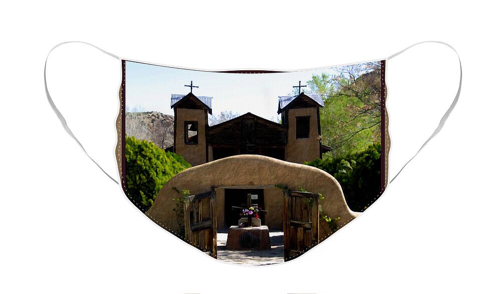 Santuario De Chimayo Face Mask featuring the photograph El Santuario de Chimayo by Kurt Van Wagner