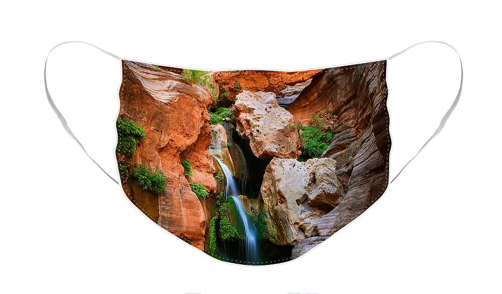 America Face Mask featuring the photograph Elves Chasm by Inge Johnsson