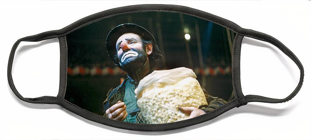 Clown Face Mask featuring the photograph Emmett Kelly, Clown by Robert Isear