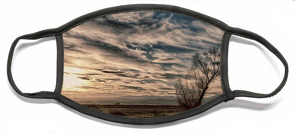 Landscape Face Mask featuring the photograph Ethereal Sky by Lisa Chorny
