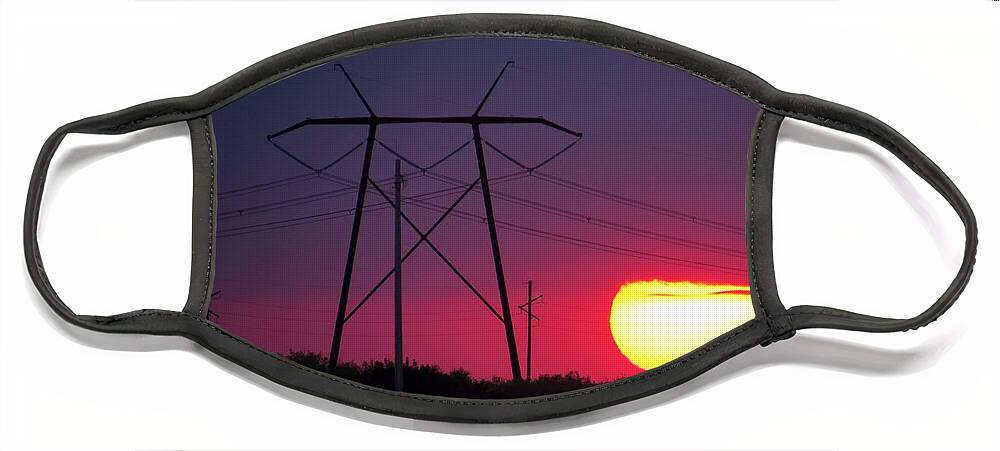 Sunset Face Mask featuring the photograph Everglades Sunset by Dart Humeston