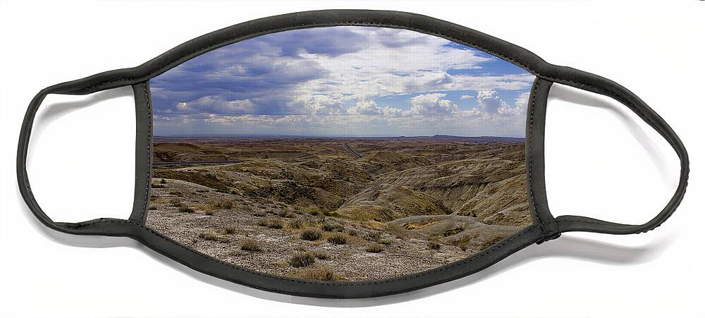 Big Horns Face Mask featuring the photograph Fabulous Big Horn Basin by Cathy Anderson
