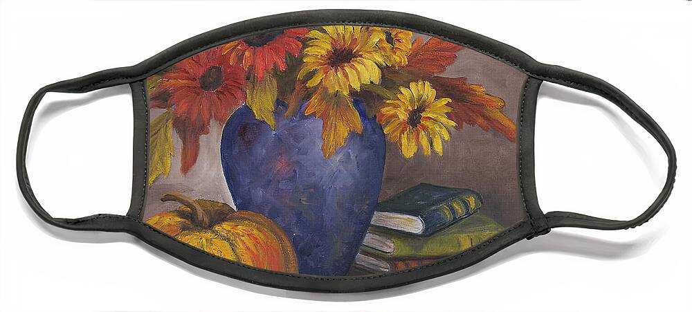 Fall Face Mask featuring the painting Fall Still Life by Darice Machel McGuire
