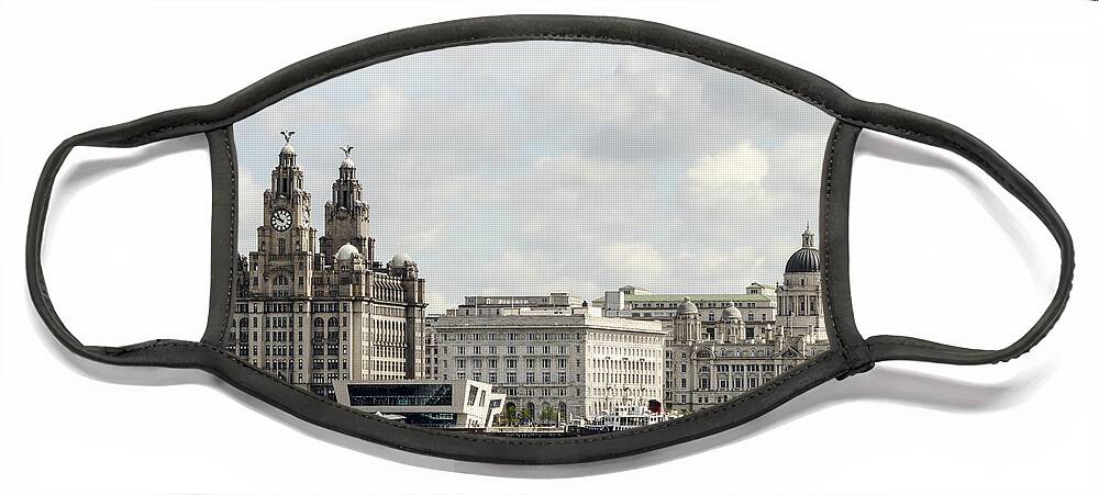 Ferry Face Mask featuring the photograph Ferry at Liverpool by Spikey Mouse Photography