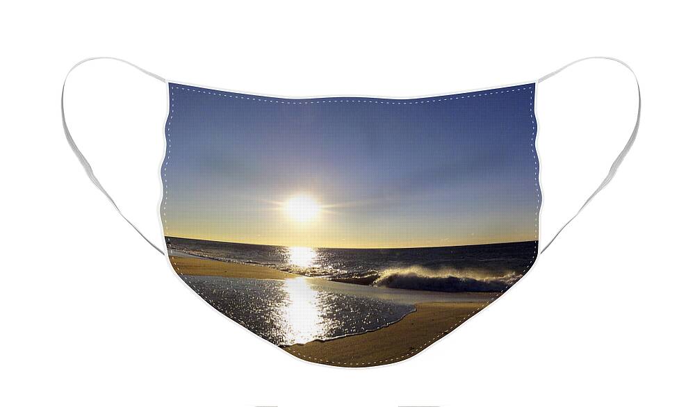 Fire Island Face Mask featuring the photograph Fire Island Sunday Morning - 13 by Christopher Plummer