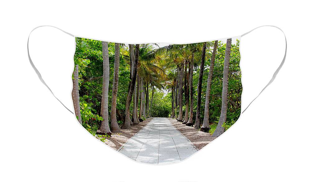 Lighthouse Face Mask featuring the photograph Florida walkway by Carey Chen