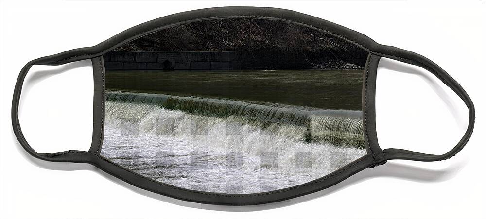 Art Photograph Face Mask featuring the photograph Flowing River by Nicky Jameson