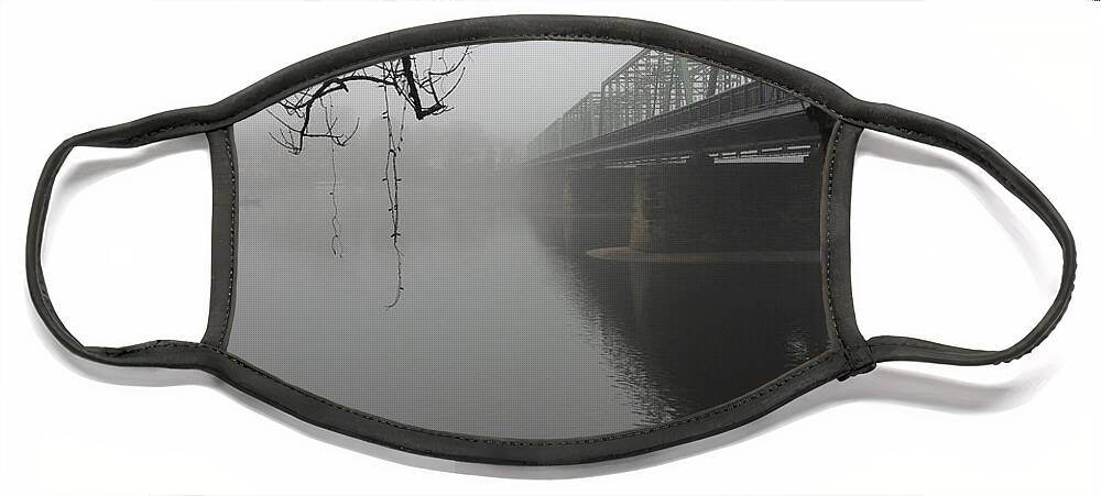 Boats Face Mask featuring the photograph Foggy Morning in Paradise - The Bridge by Christopher Plummer